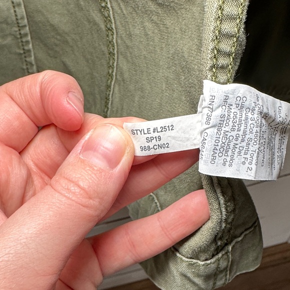 Madewell Utility Jacket in Army/Olive Green Small - Picture 10 of 12